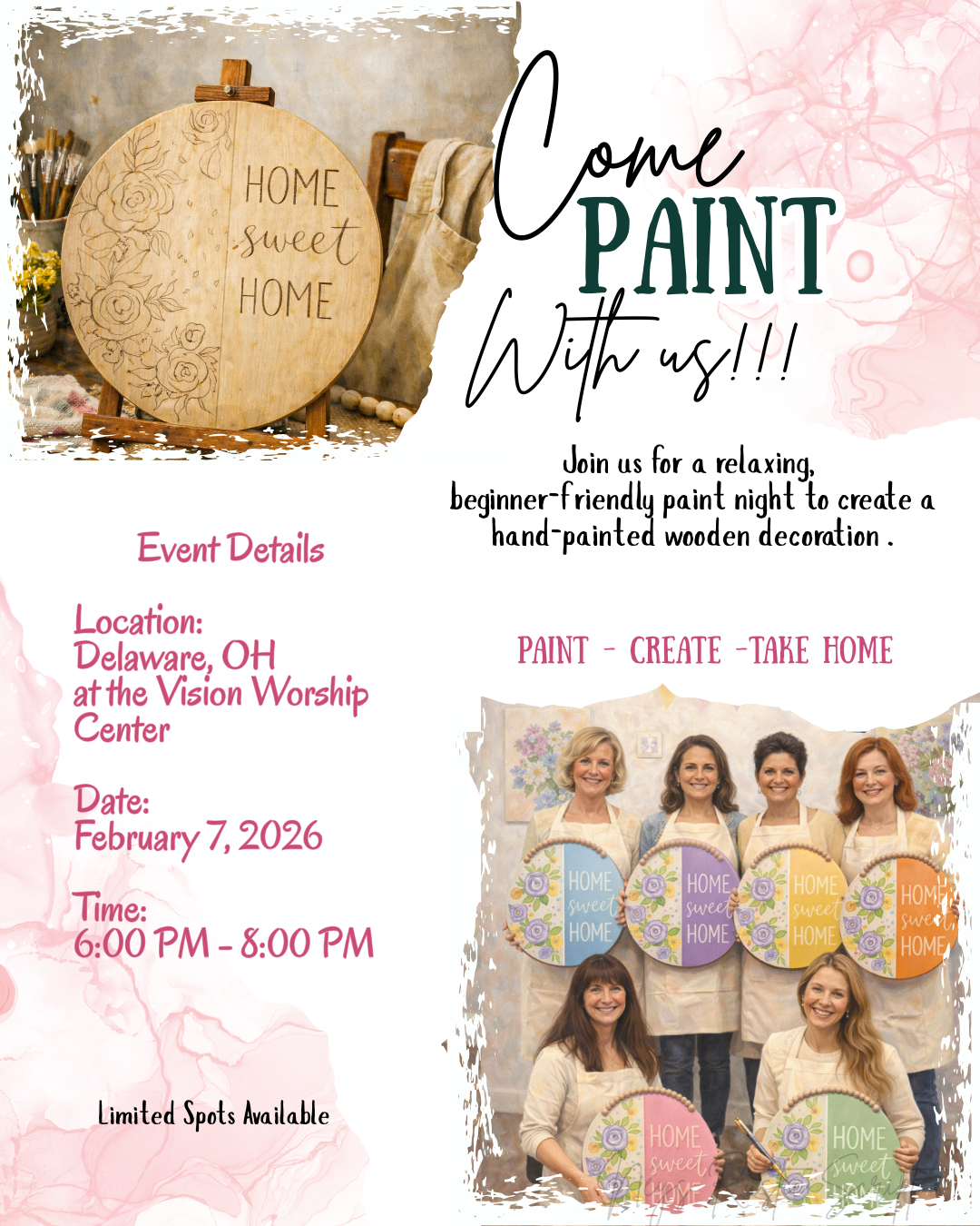 Wood Door Hanger Paint Party | February 7, 2026