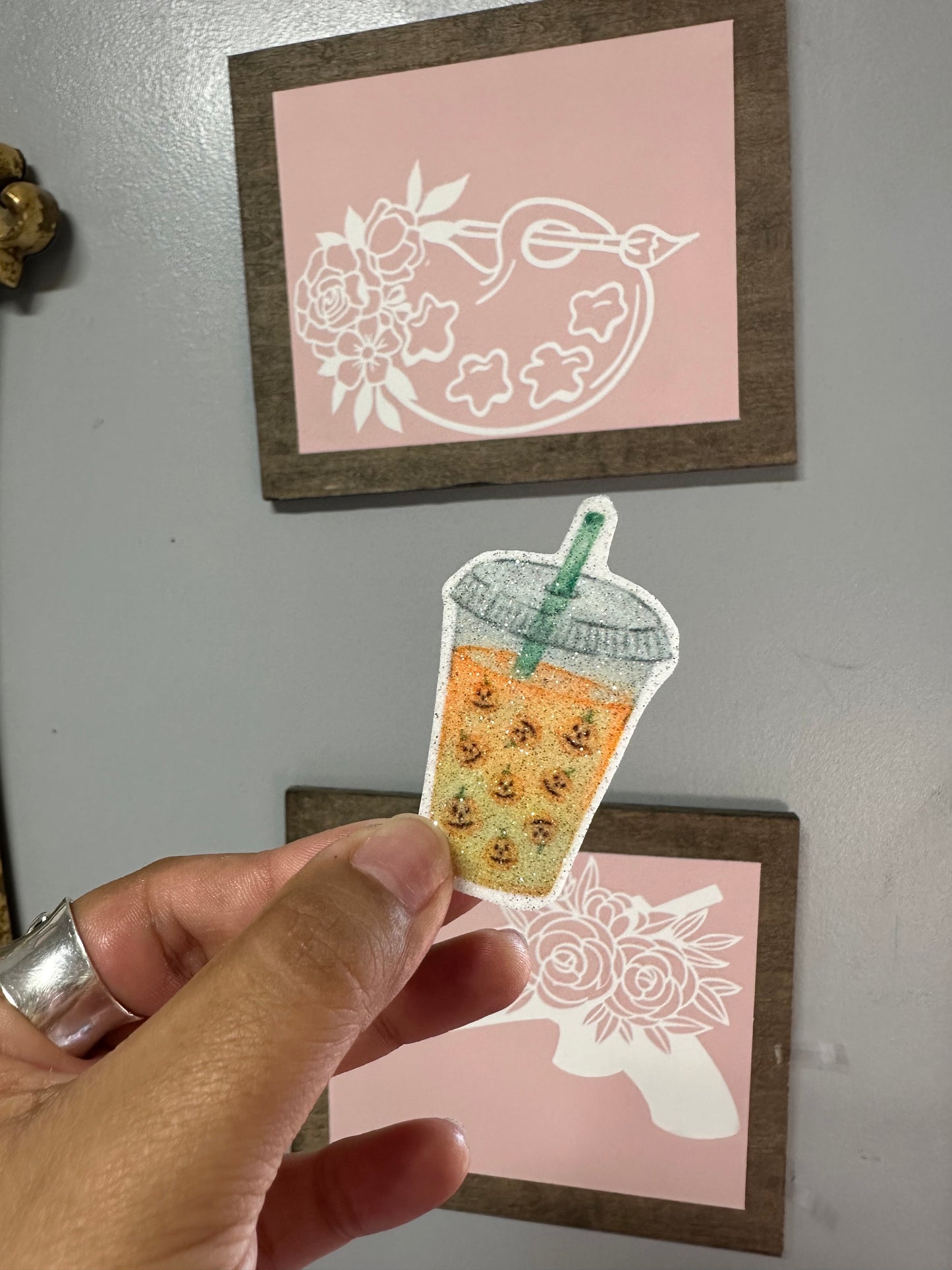 Iced coffee halloweeen latte filler sparkling patches