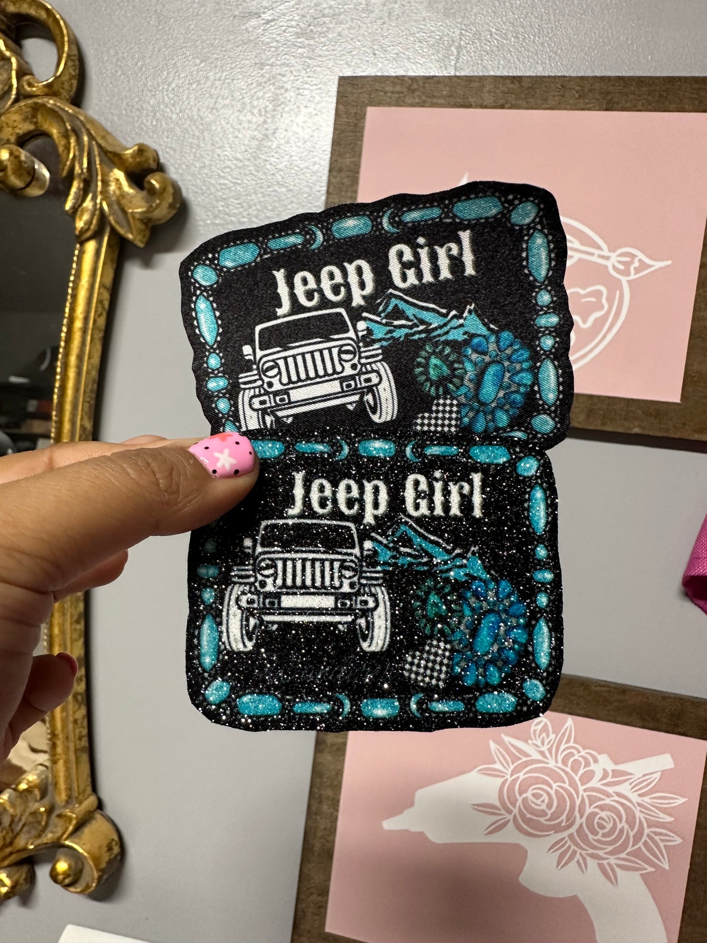 Jeep Girl  western hat patch