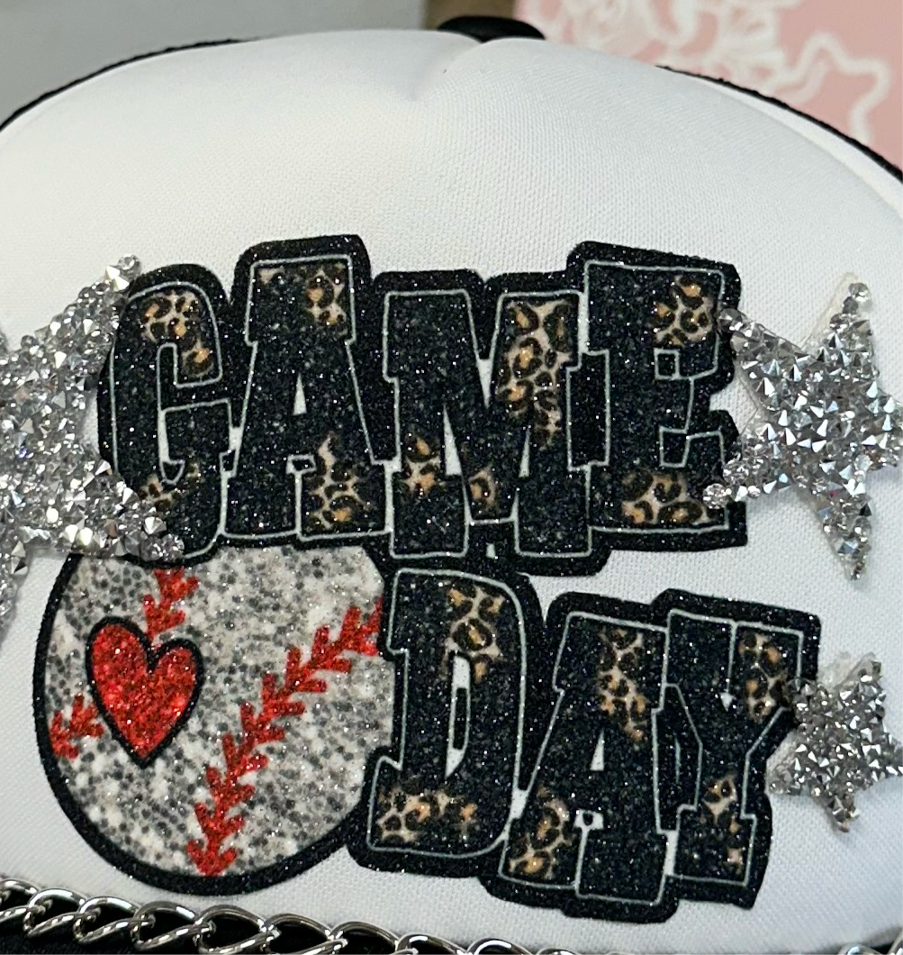 Baseball mom hat patches