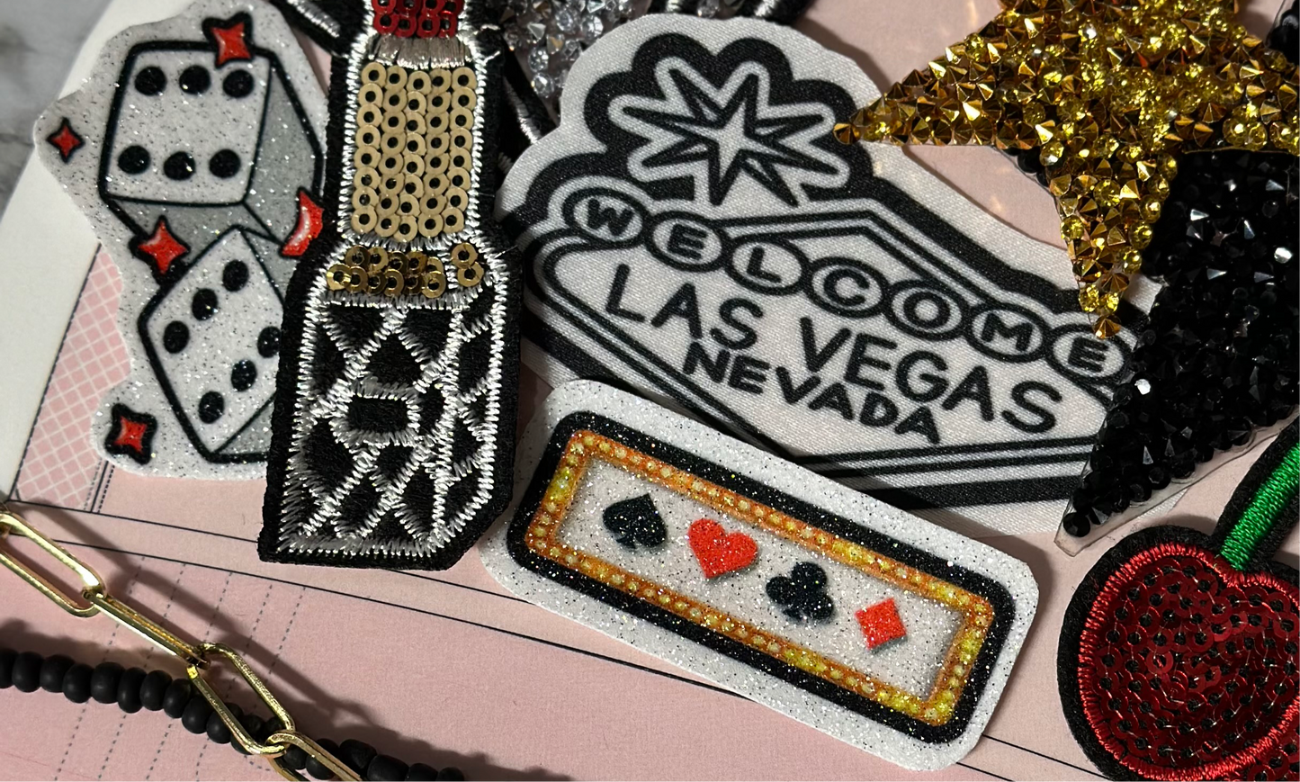 Vegas themed patches