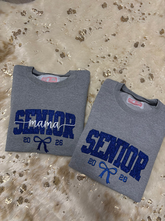 Senior MAMA matching embroidery sweater