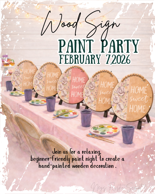 Wood Door Hanger Paint Party | February 7, 2026