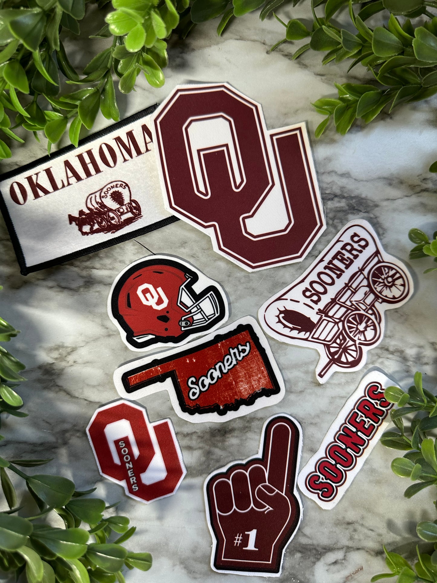 Oklahoma University Sooners patches