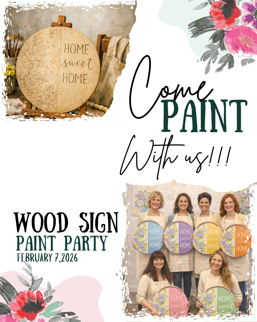 Wood Door Hanger Paint Party | February 7, 2026
