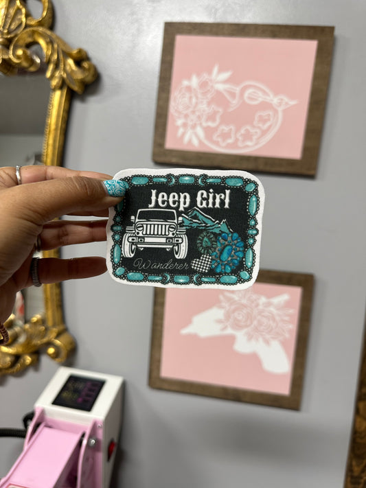 Jeep Girl  western hat patch