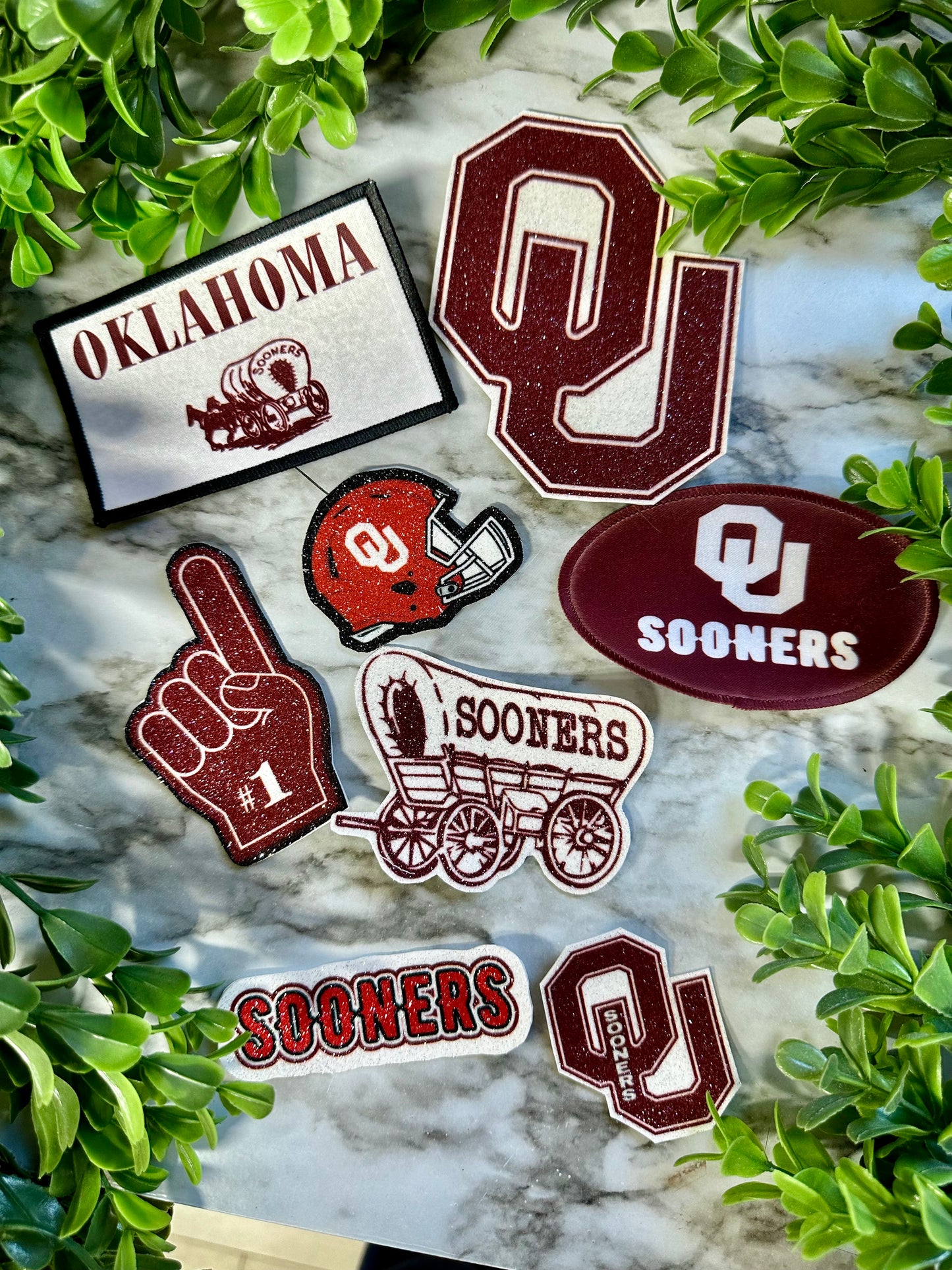 Oklahoma University Sooners patches