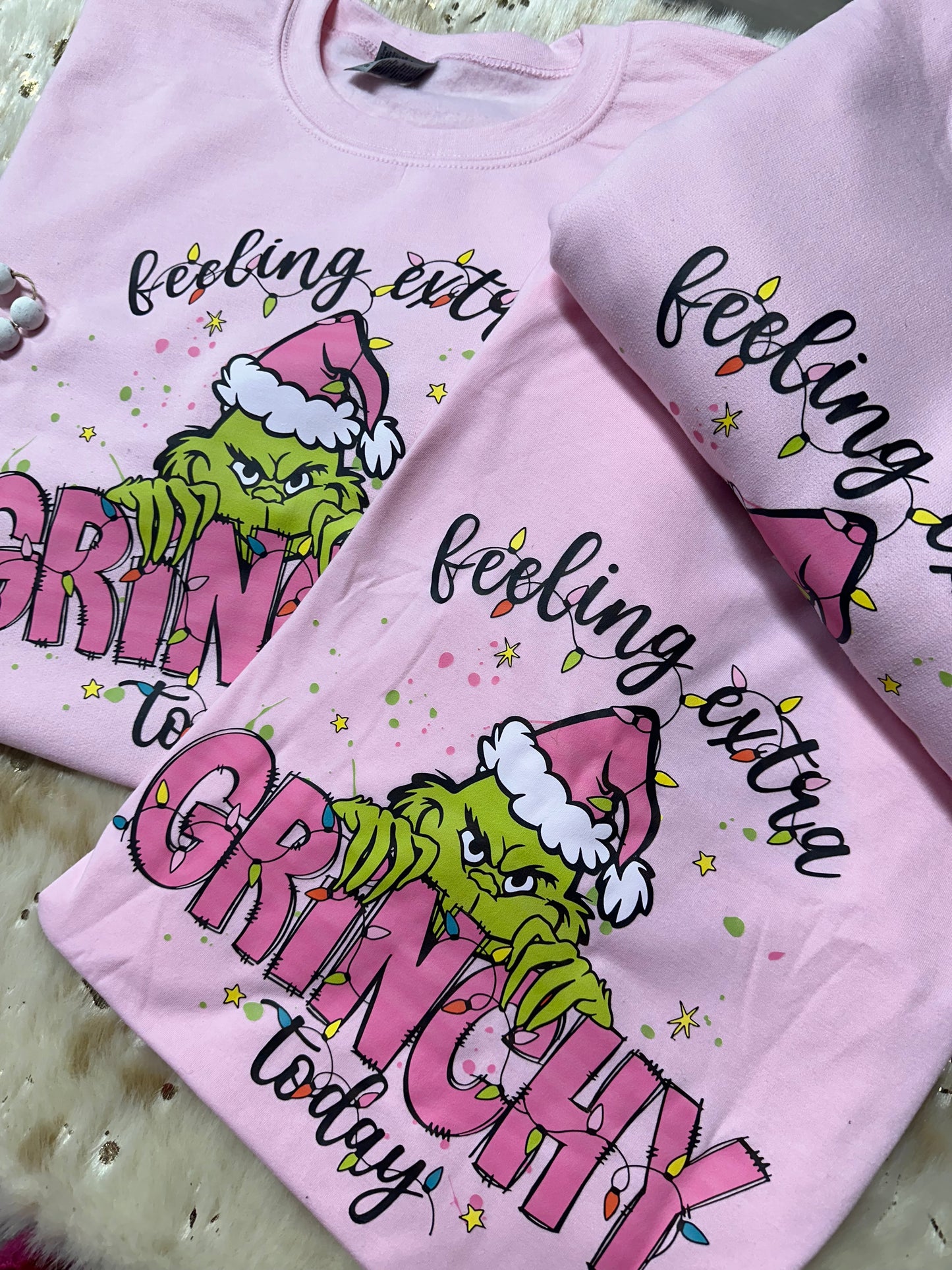 Grinch Christmas feeling extra Grinchy sweater