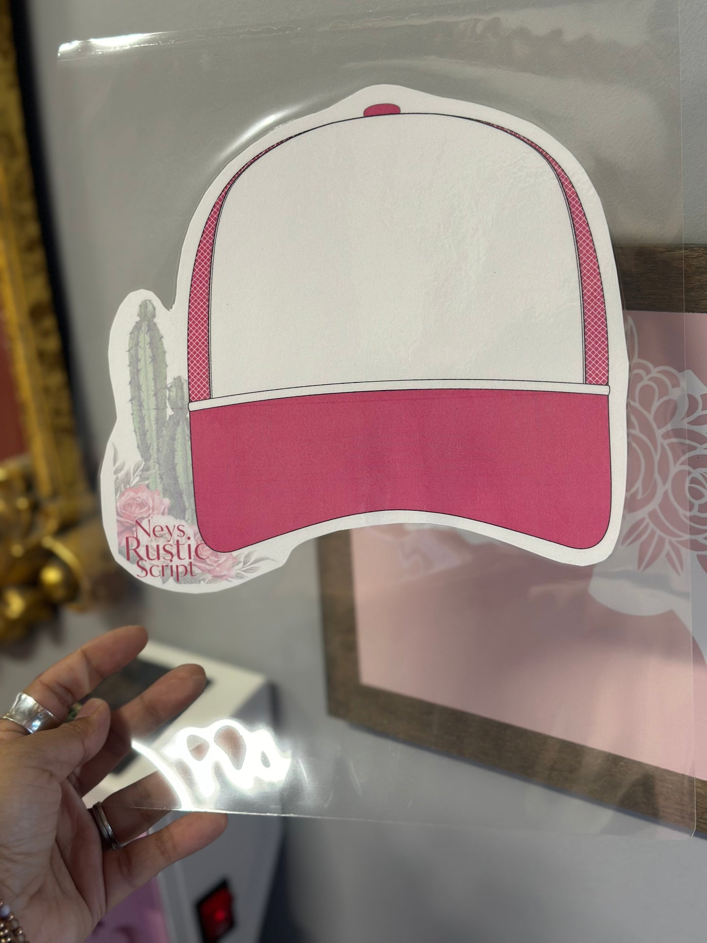 Laminated Custom hat Template