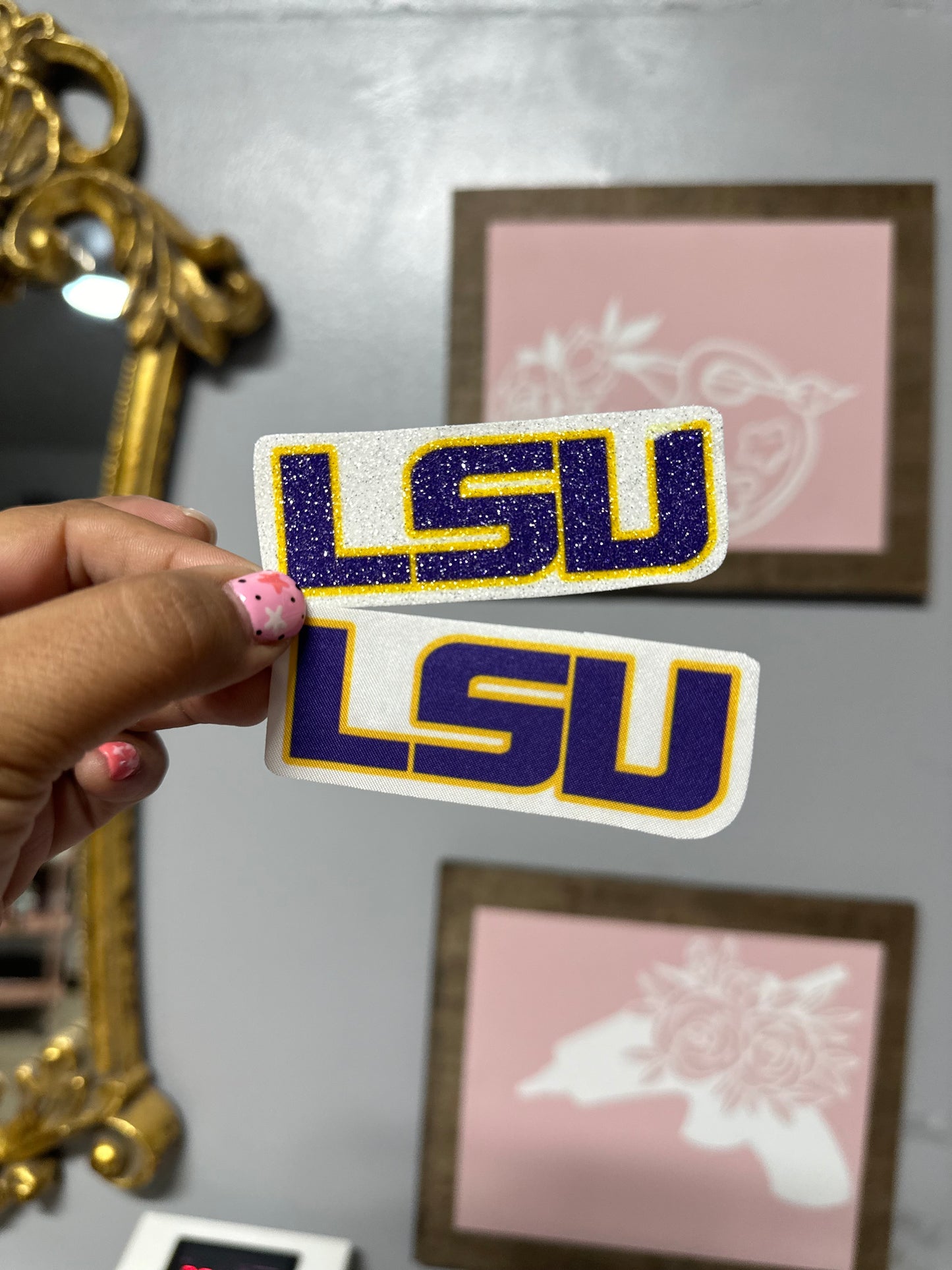 Louisiana football LSU hat patch