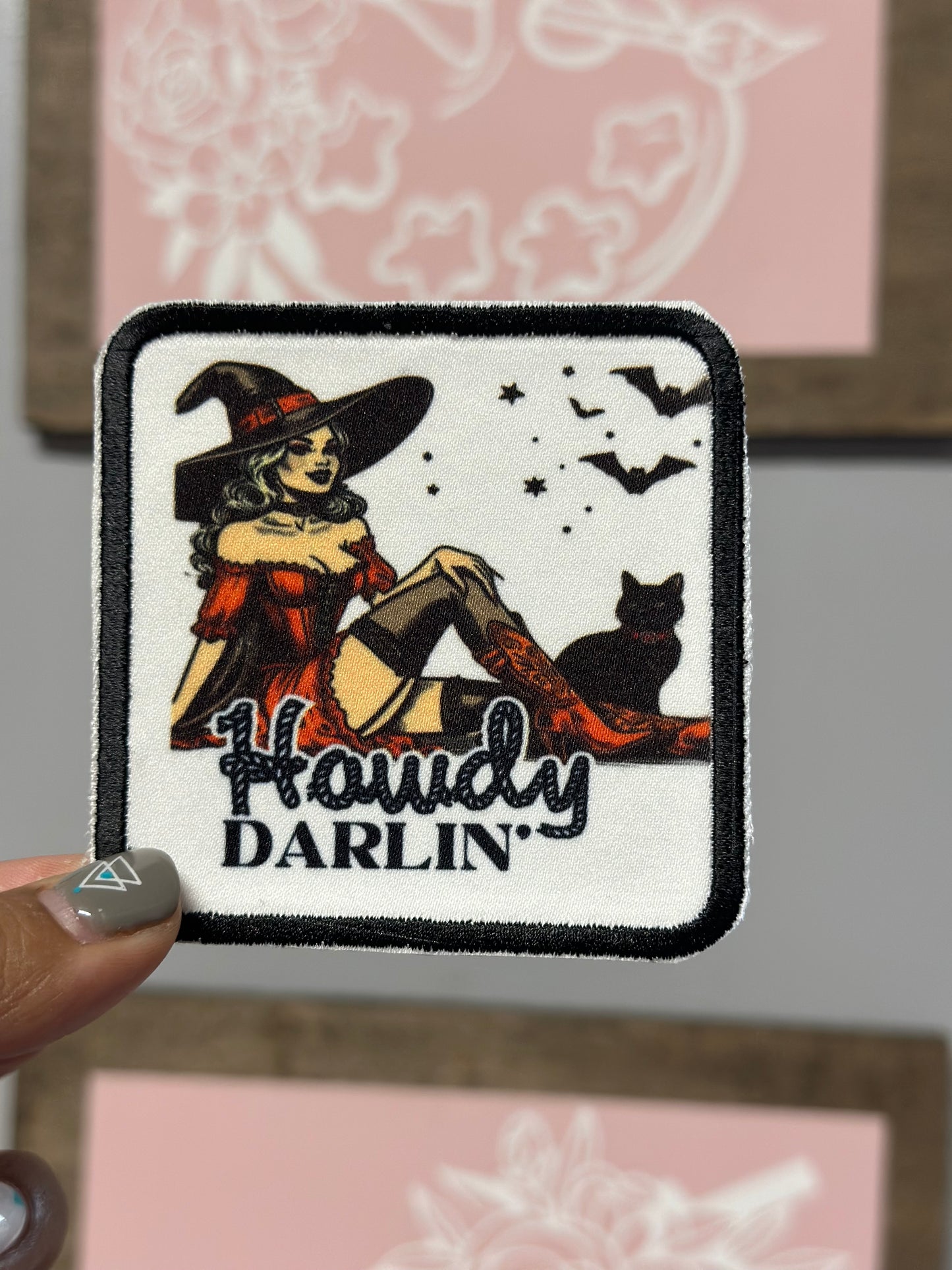 Spooky witchy theme patches