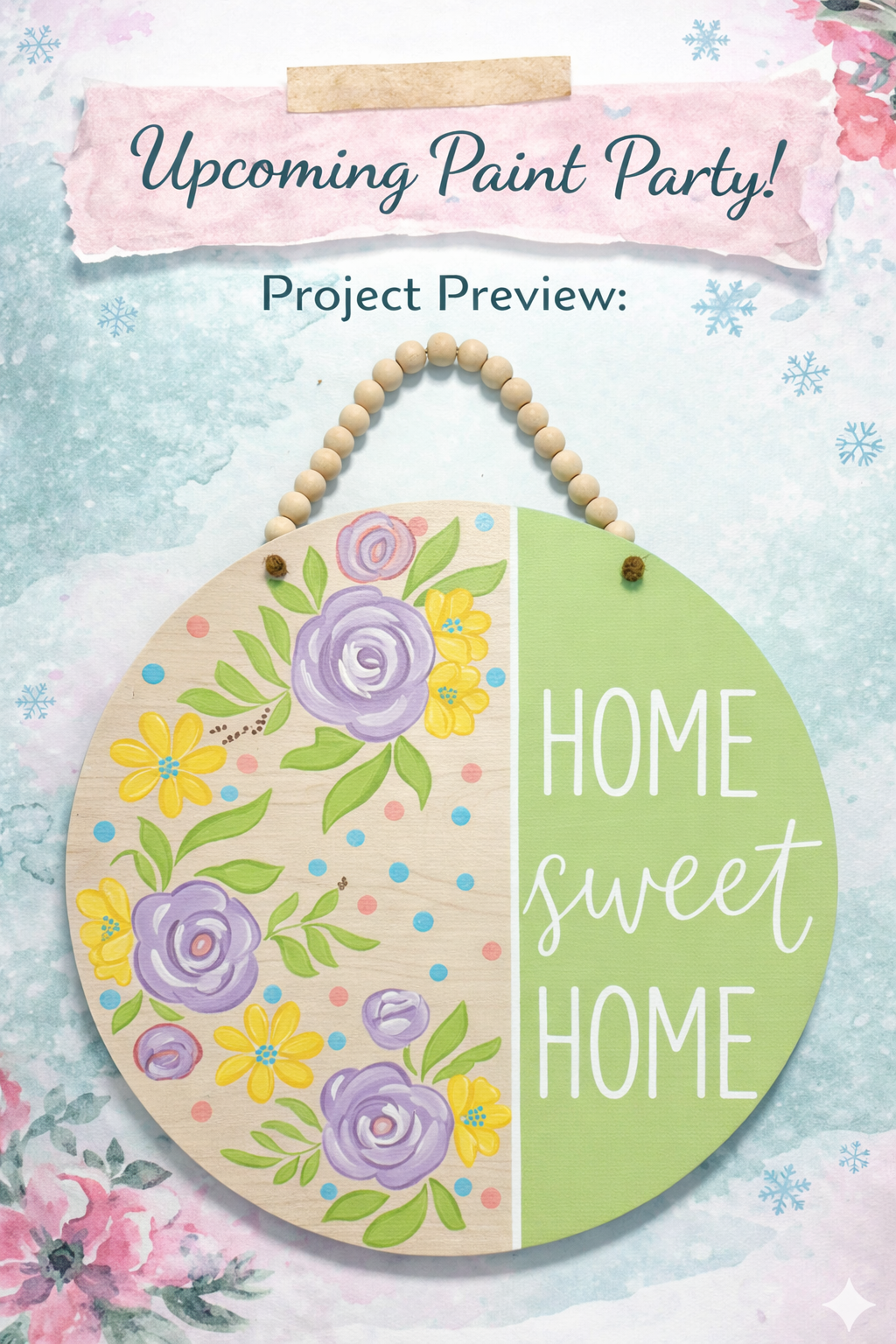 Wood Door Hanger Paint Party | February 7, 2026