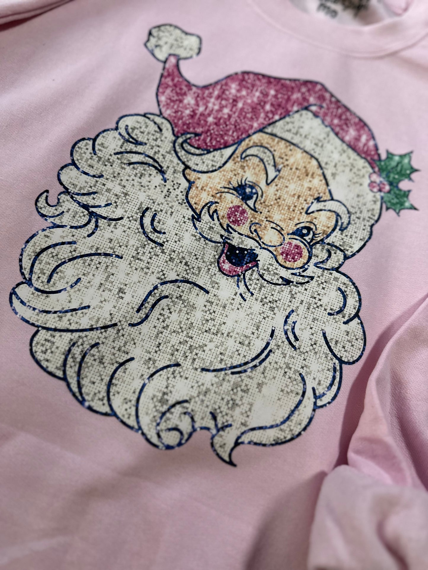 Santa faux sequin sweater