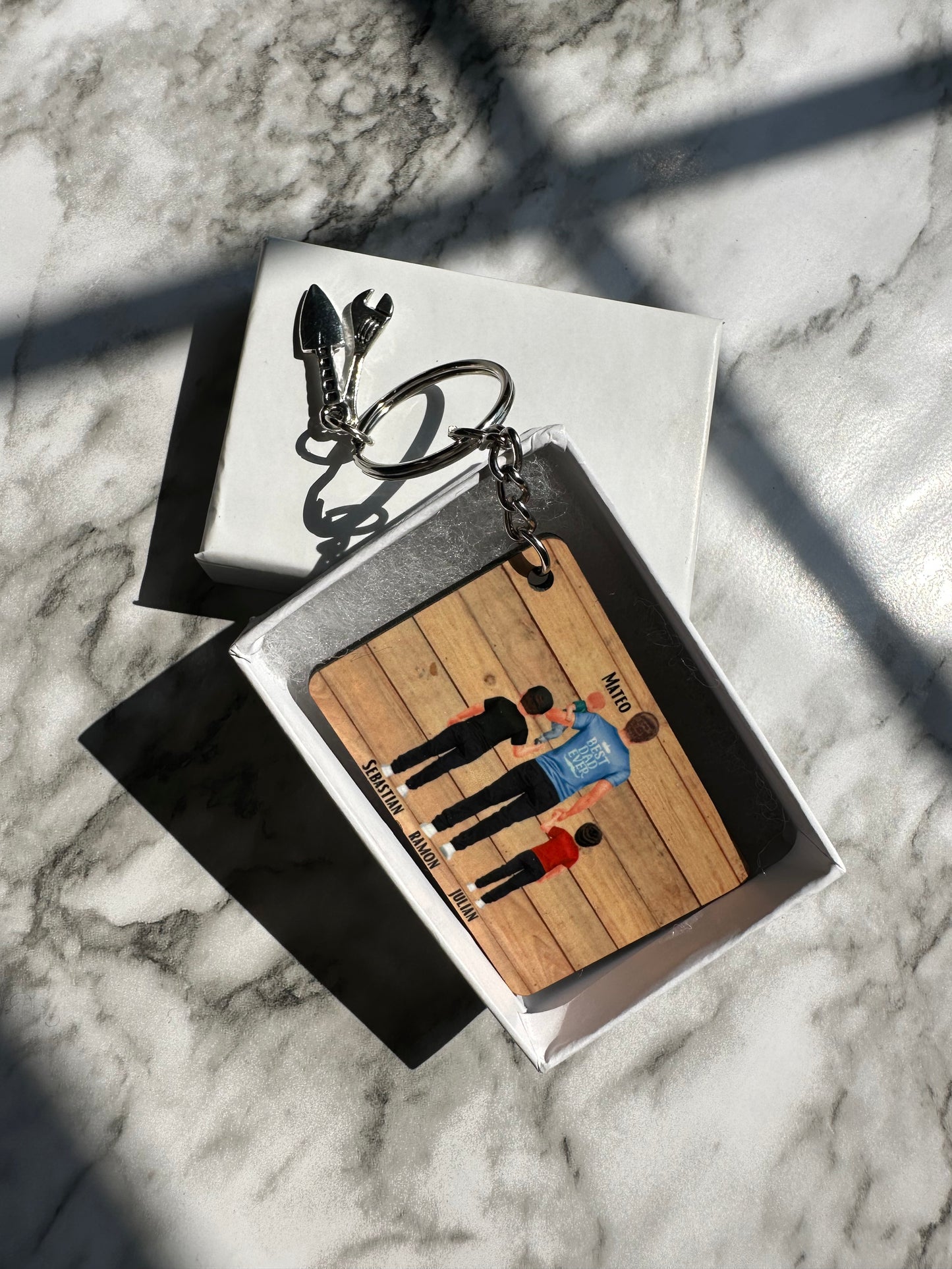 Dad & Me Personalized Keychain Set