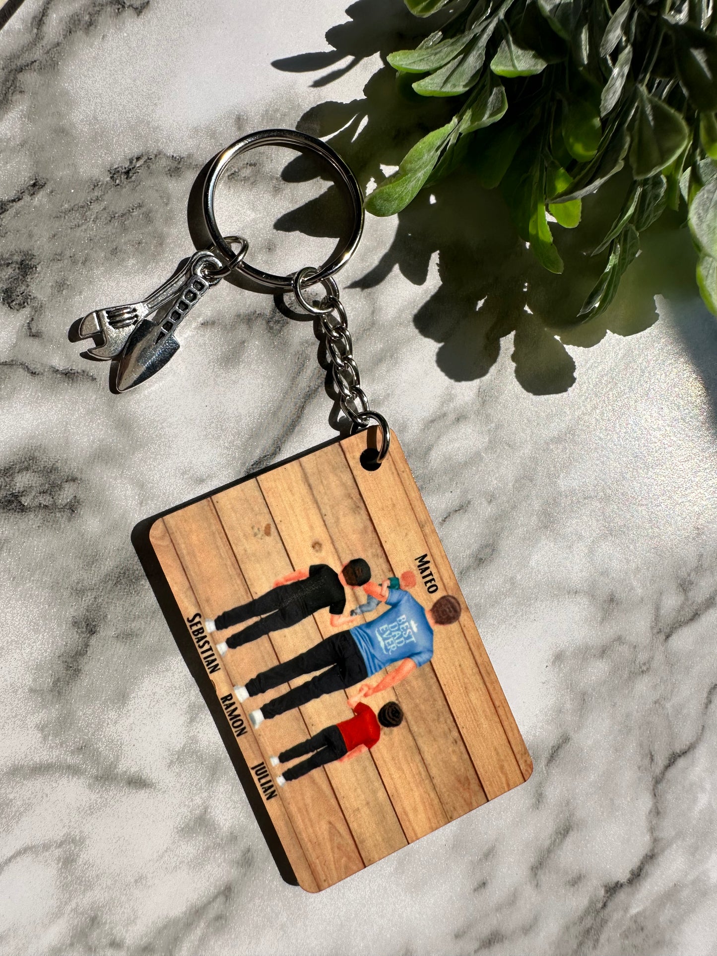 Dad & Me Personalized Keychain Set