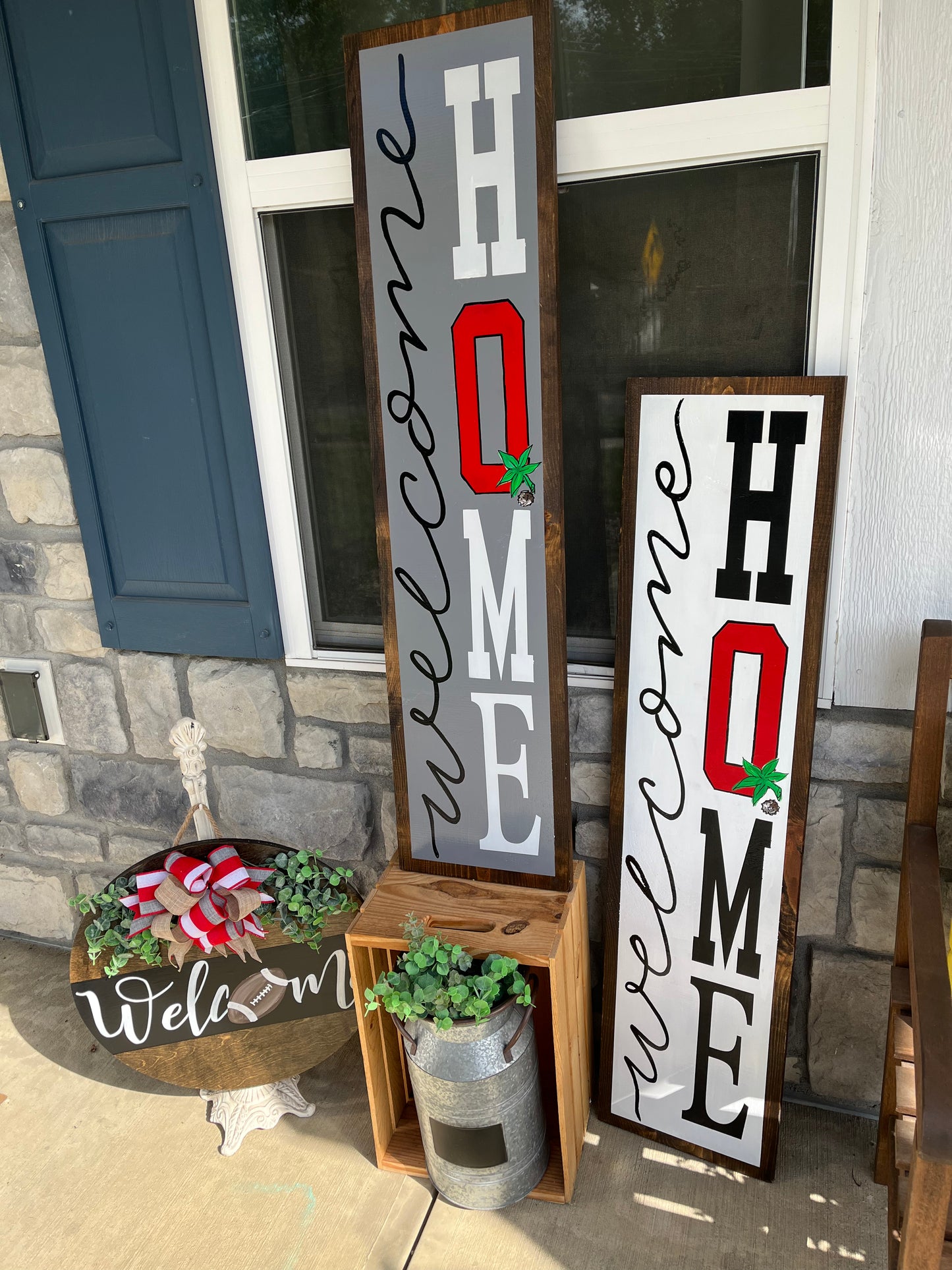 Frame style Ohio State Welcome HOME sign .