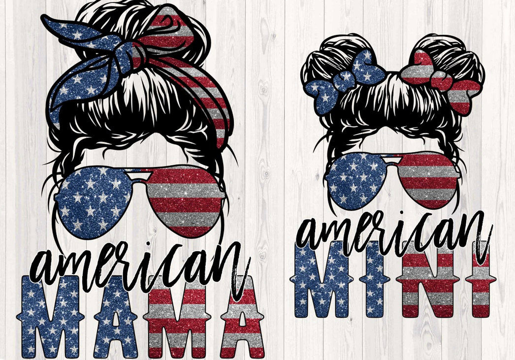 American Mama 4th of July Tee.  Patriotic t-shirt